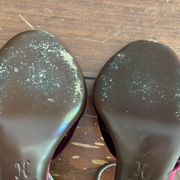 Cole Haan burgundy velvet sandals (sz 9 1/2) - Picture 8 of 15